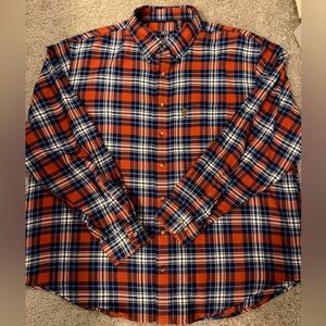IZOD Men’s Flannel Long Sleeve Button Down Shirt, 2XLT